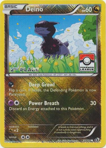 Legendary Treasures Deino [2nd-Place-League] Pokémon card